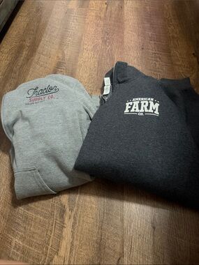 Two sweat shirts
